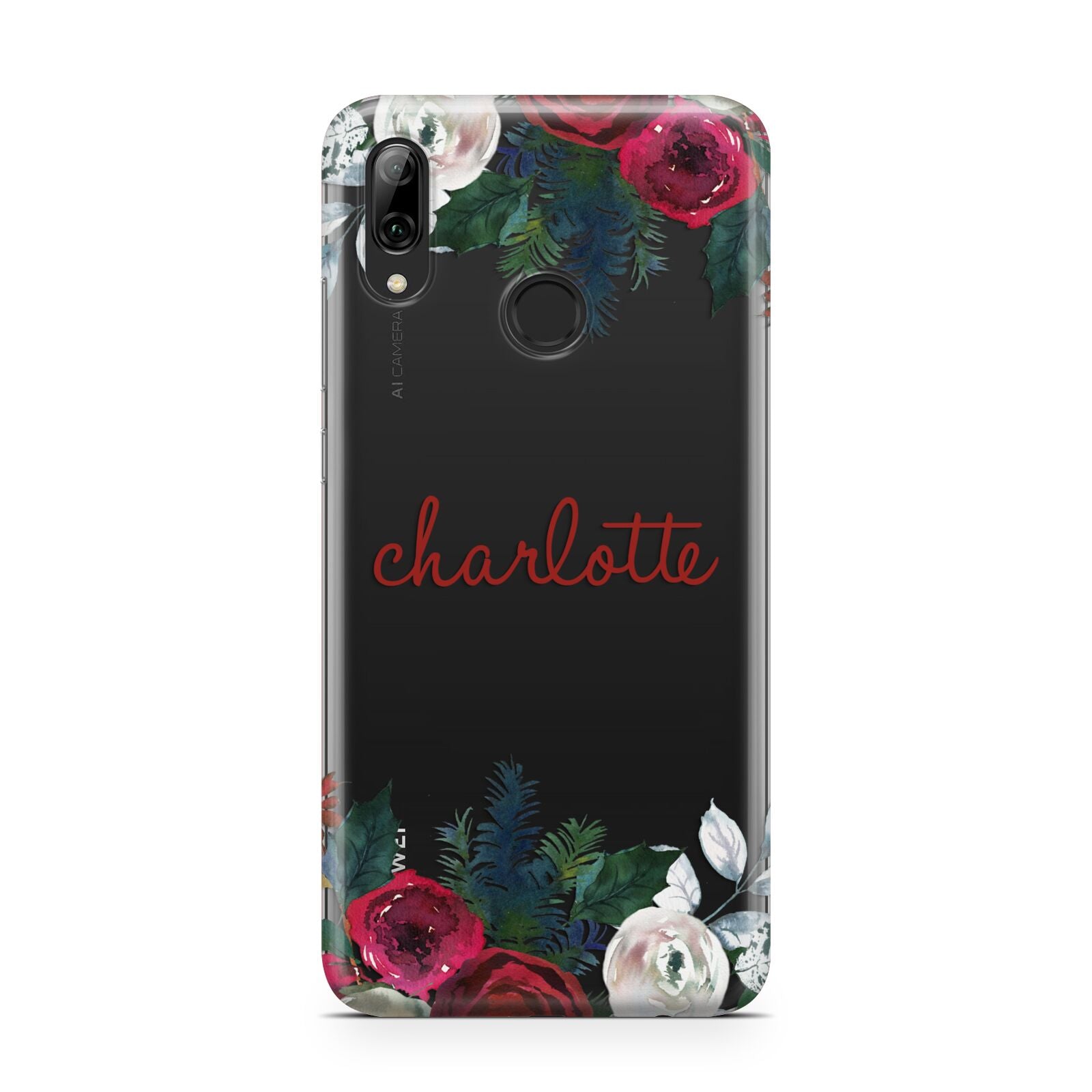 Christmas Flowers Personalised Huawei Y7 2019