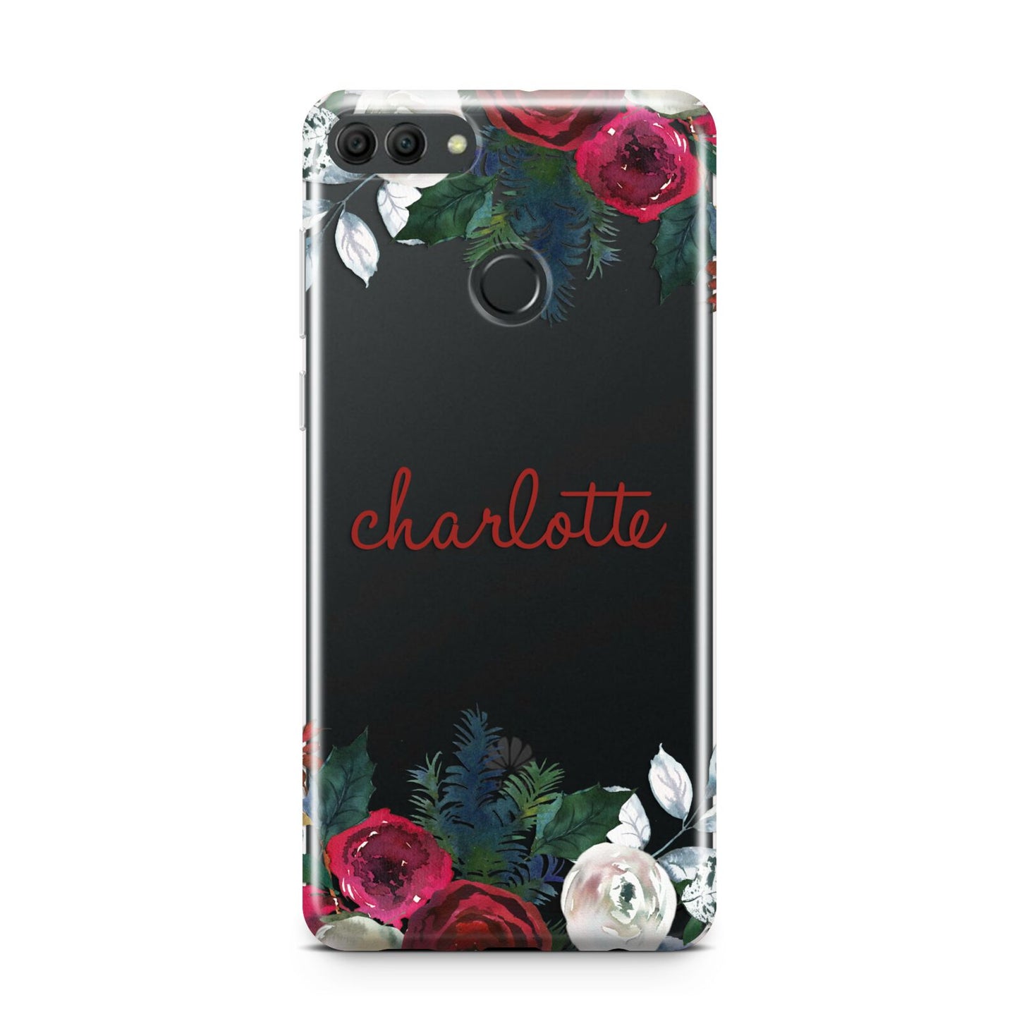 Christmas Flowers Personalised Huawei Y9 2018