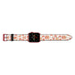 Christmas Gingerbread Apple Watch Strap Landscape Image Red Hardware
