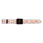 Christmas Gingerbread Apple Watch Strap Landscape Image Rose Gold Hardware