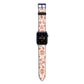 Christmas Gingerbread Apple Watch Strap with Blue Hardware