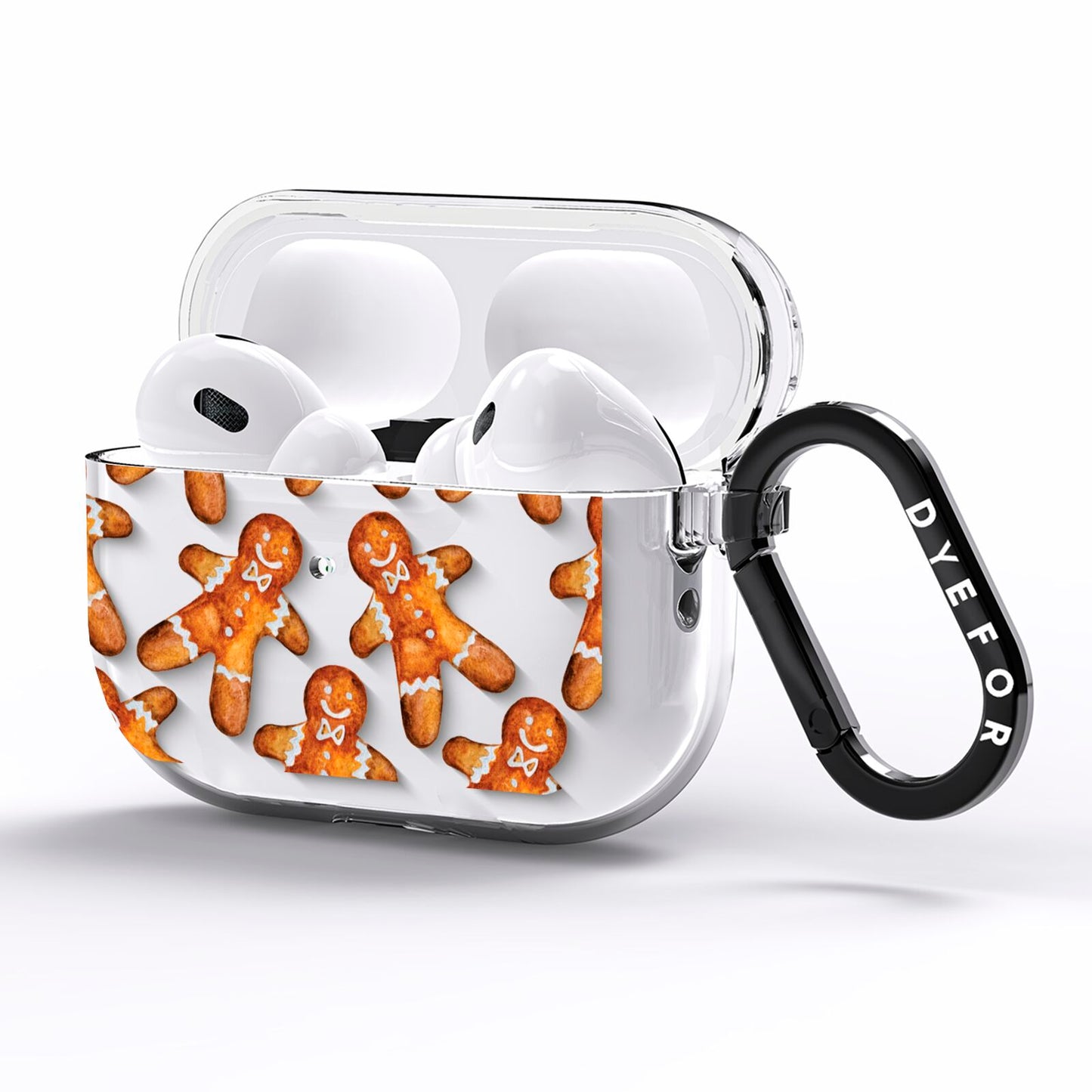 Christmas Gingerbread Man AirPods Pro Clear Case Side Image
