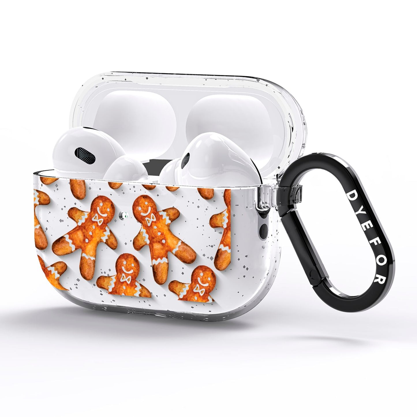 Christmas Gingerbread Man AirPods Pro Glitter Case Side Image