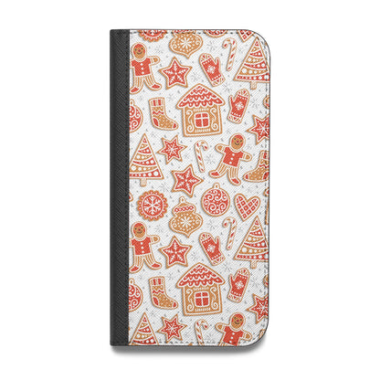 Christmas Gingerbread Vegan Leather Flip iPhone Case