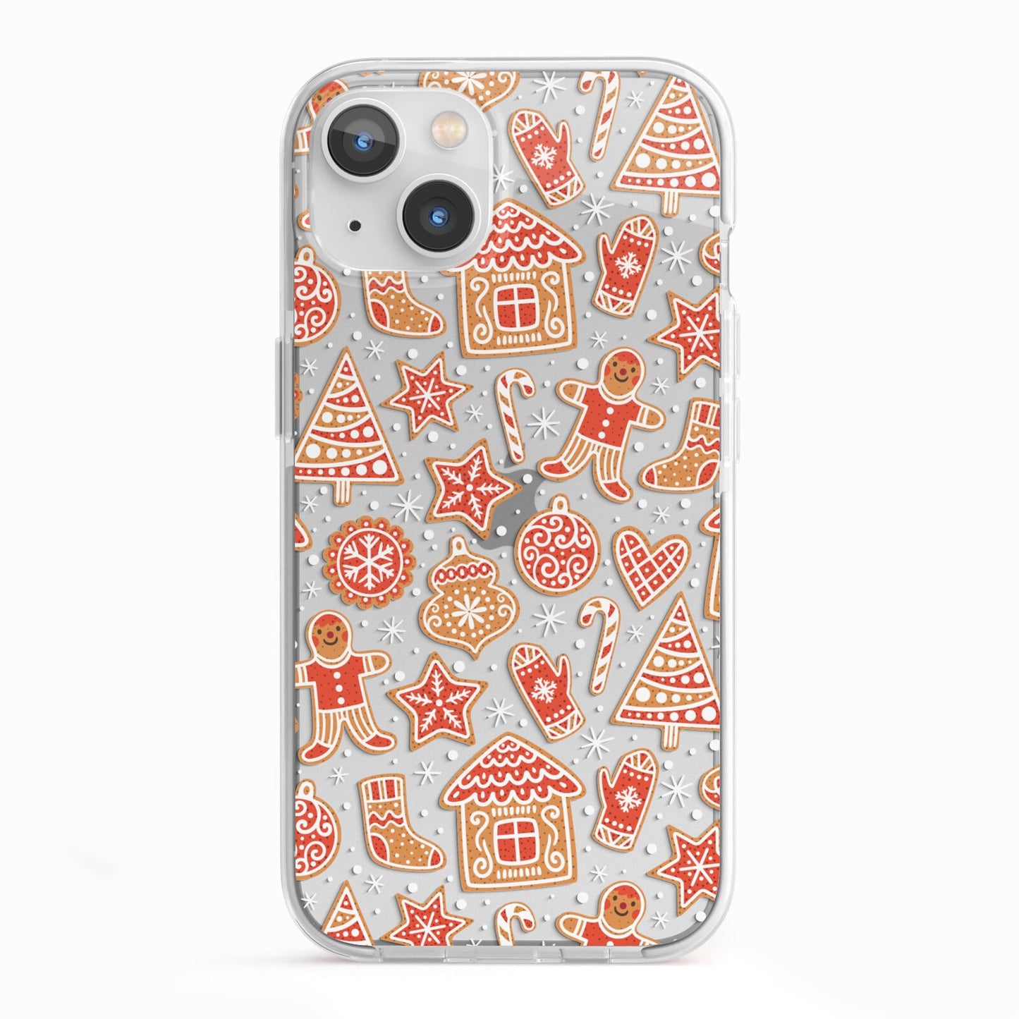 Christmas Gingerbread iPhone 13 TPU Impact Case with White Edges