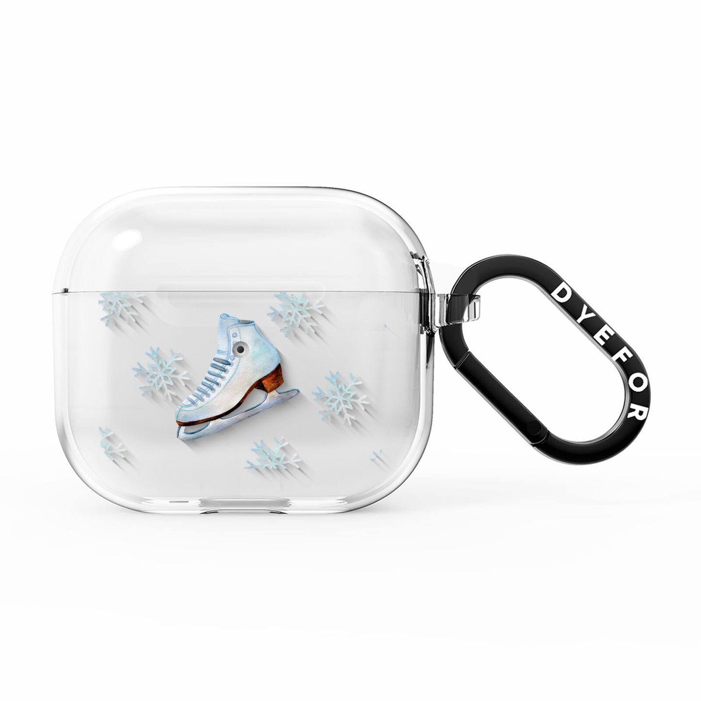 Christmas Ice Skates AirPods Clear Case 3rd Gen