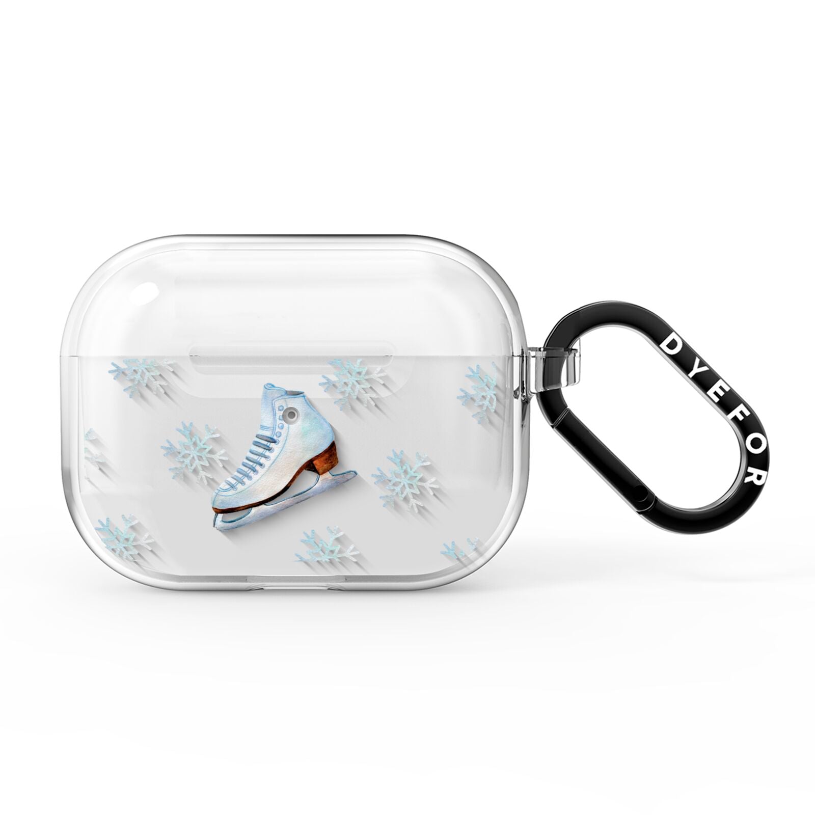 Christmas Ice Skates AirPods Pro Clear Case