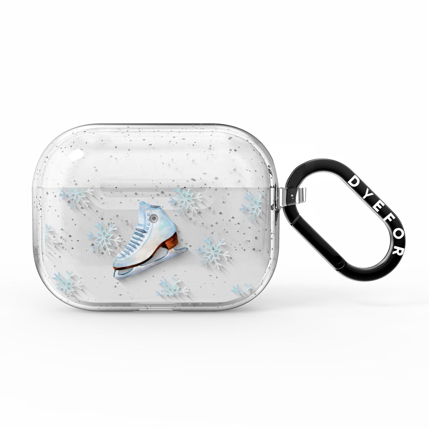 Christmas Ice Skates AirPods Pro Glitter Case