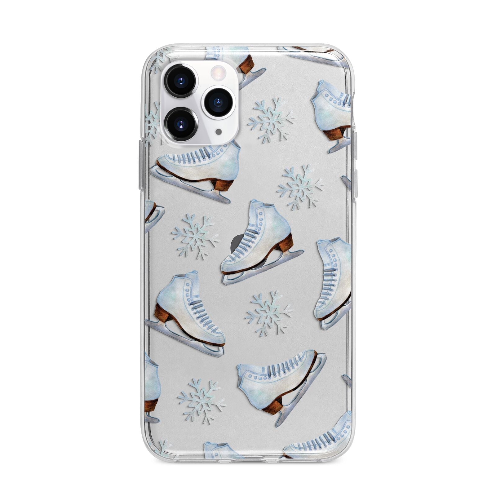 Christmas Ice Skates Apple iPhone 11 Pro in Silver with Bumper Case