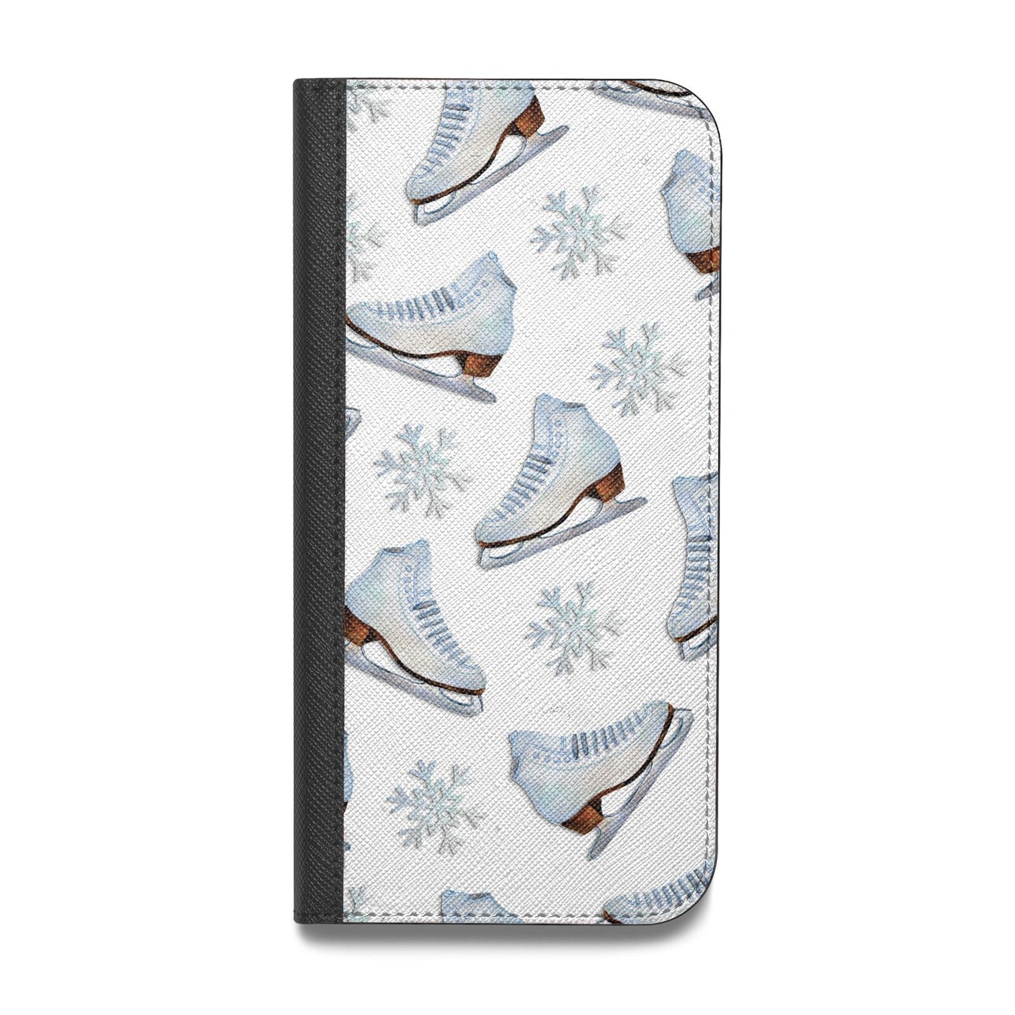 Christmas Ice Skates Vegan Leather Flip Samsung Case