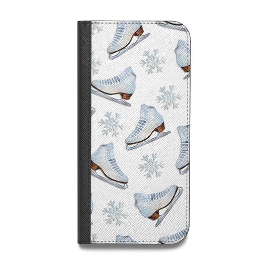 Christmas Ice Skates Vegan Leather Flip iPhone Case