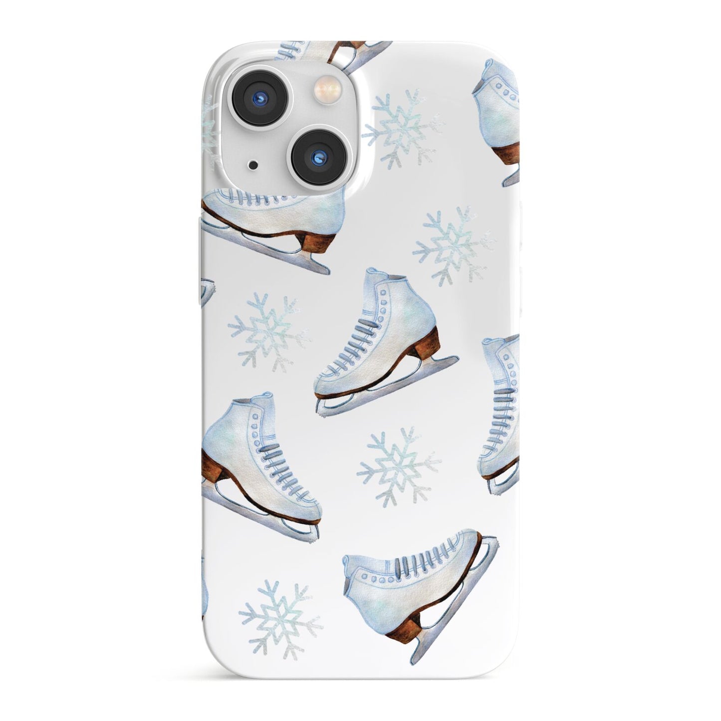 Christmas Ice Skates iPhone 13 Mini Full Wrap 3D Snap Case