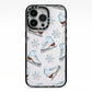 Christmas Ice Skates iPhone 13 Pro Black Impact Case on Silver phone