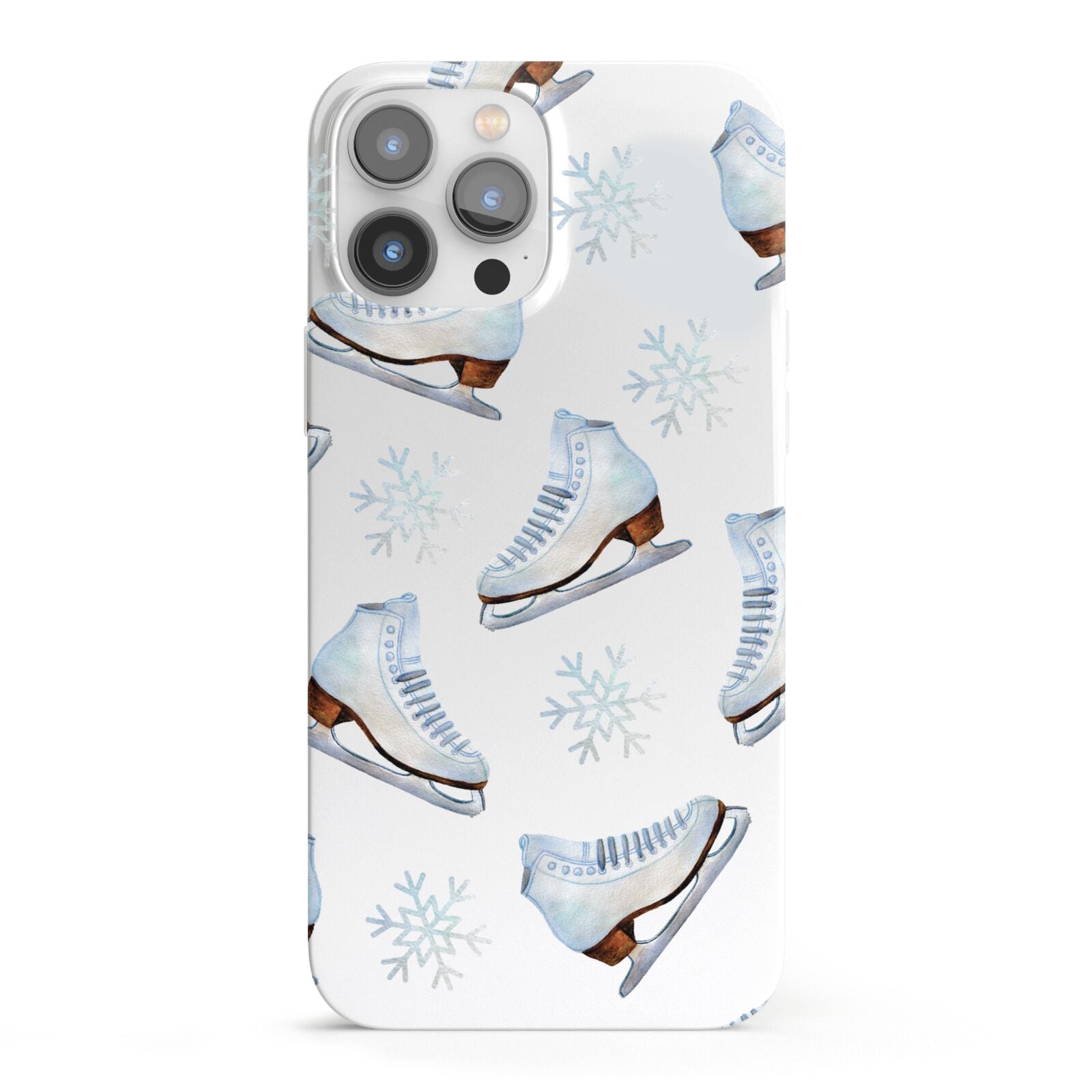 Christmas Ice Skates iPhone 13 Pro Max Full Wrap 3D Snap Case