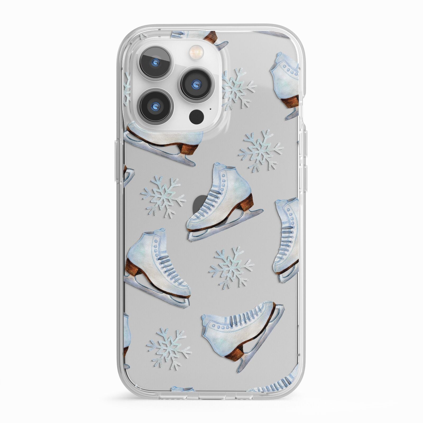 Christmas Ice Skates iPhone 13 Pro TPU Impact Case with White Edges