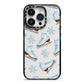 Christmas Ice Skates iPhone 14 Pro Black Impact Case on Silver phone