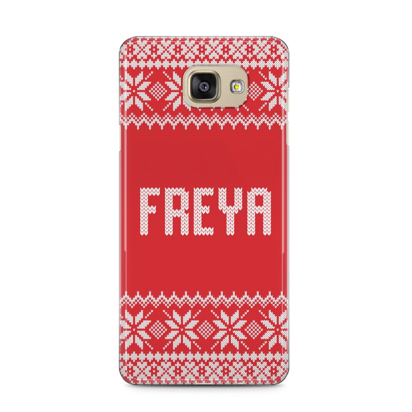 Christmas Jumper Samsung Galaxy A5 2016 Case on gold phone