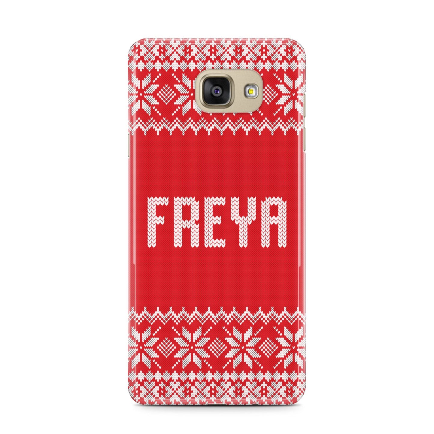 Christmas Jumper Samsung Galaxy A7 2016 Case on gold phone