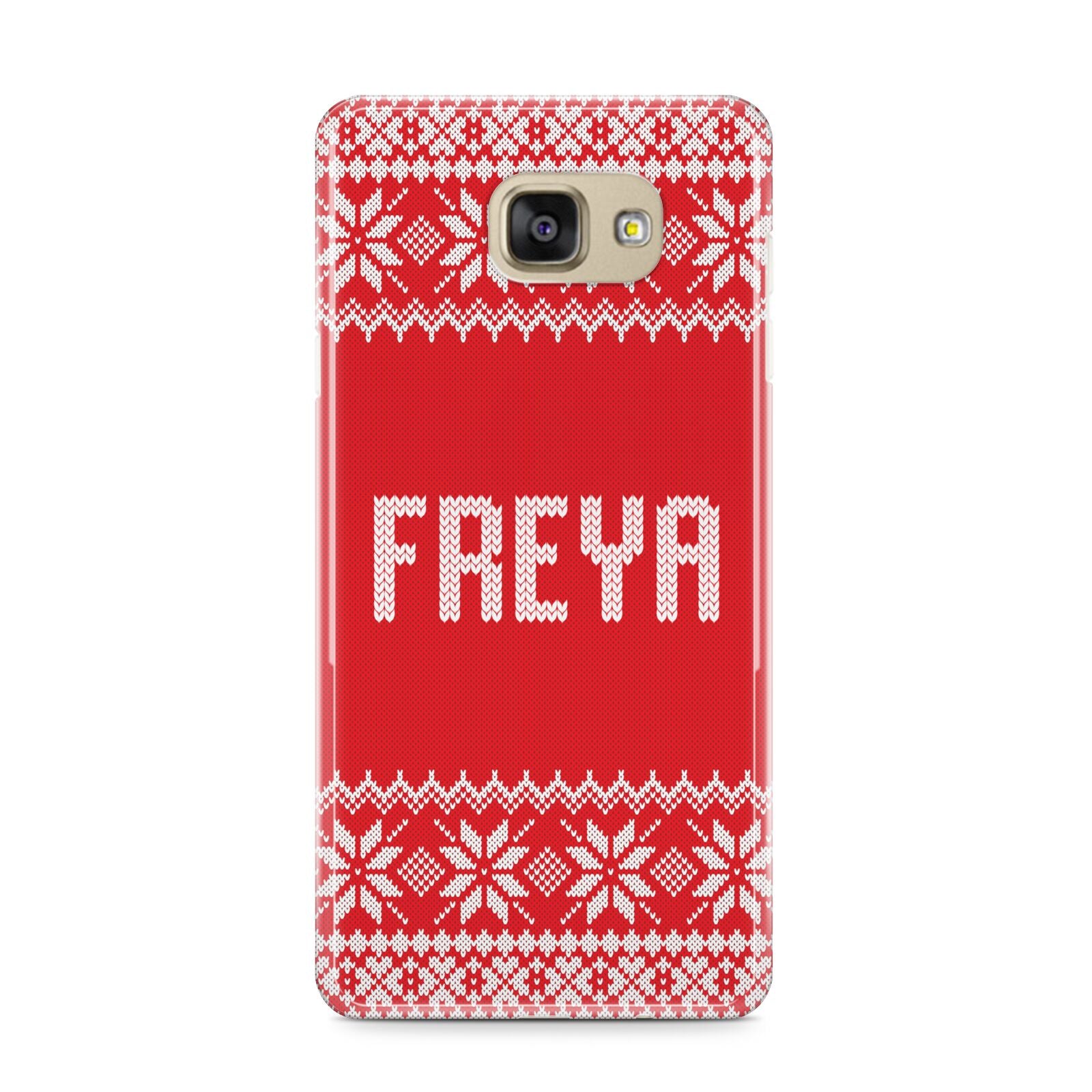 Christmas Jumper Samsung Galaxy A9 2016 Case on gold phone