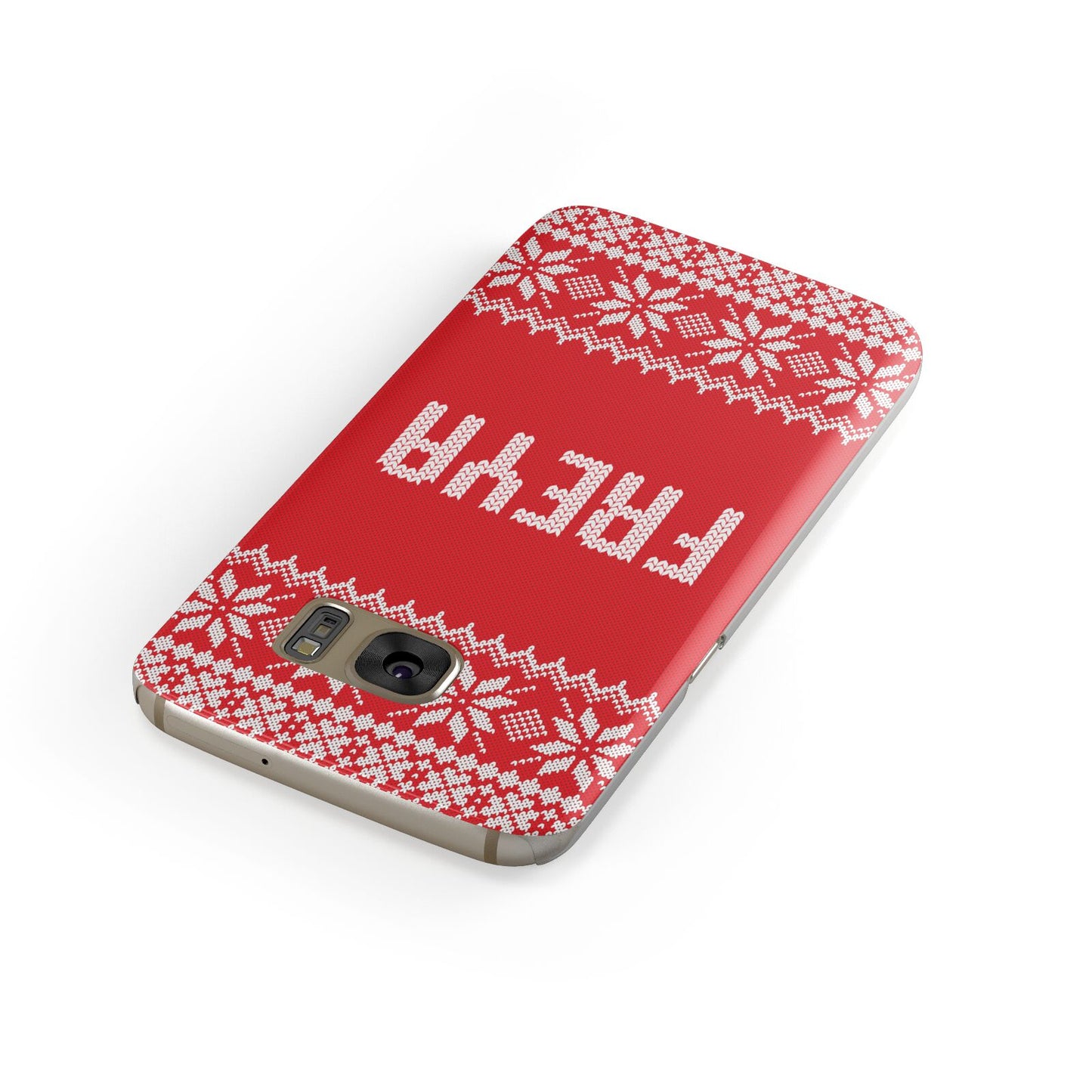 Christmas Jumper Samsung Galaxy Case Front Close Up