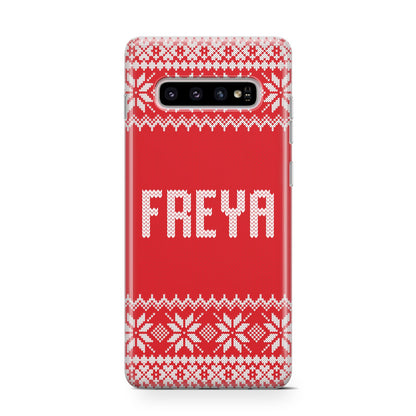 Christmas Jumper Samsung Galaxy S10 Case