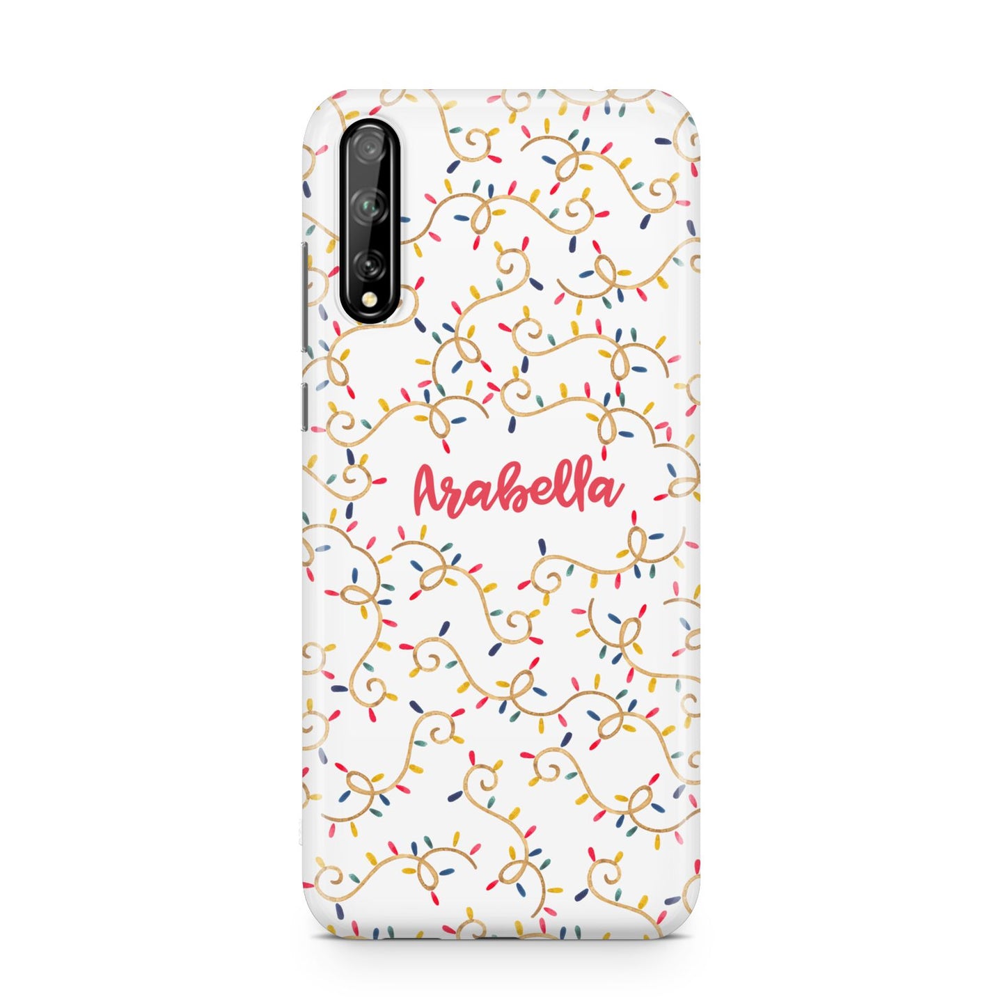 Christmas Lights Pattern Custom Huawei Enjoy 10s Phone Case