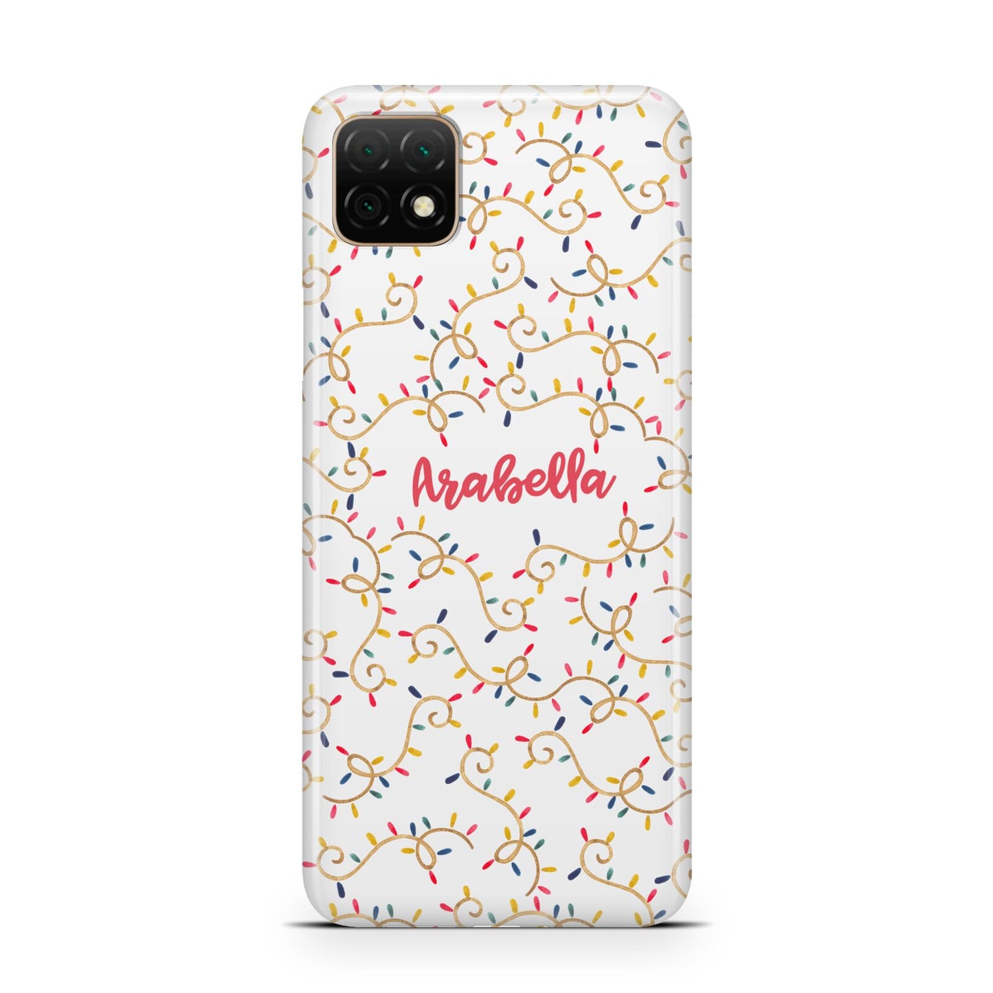 Christmas Lights Pattern Custom Huawei Enjoy 20 Phone Case