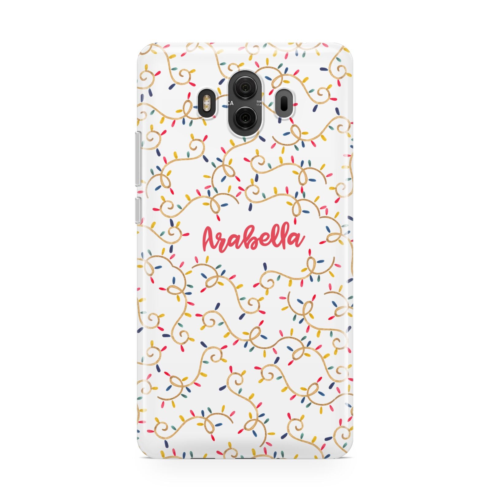 Christmas Lights Pattern Custom Huawei Mate 10 Protective Phone Case