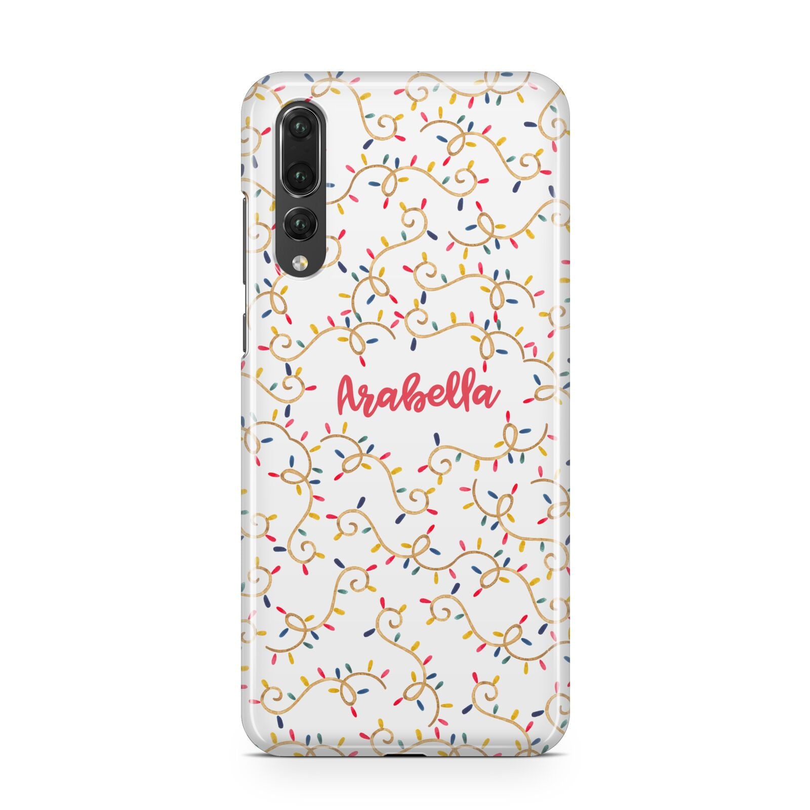 Christmas Lights Pattern Custom Huawei P20 Pro Phone Case