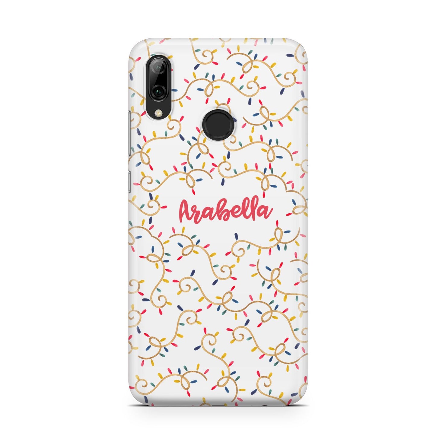 Christmas Lights Pattern Custom Huawei Y7 2019