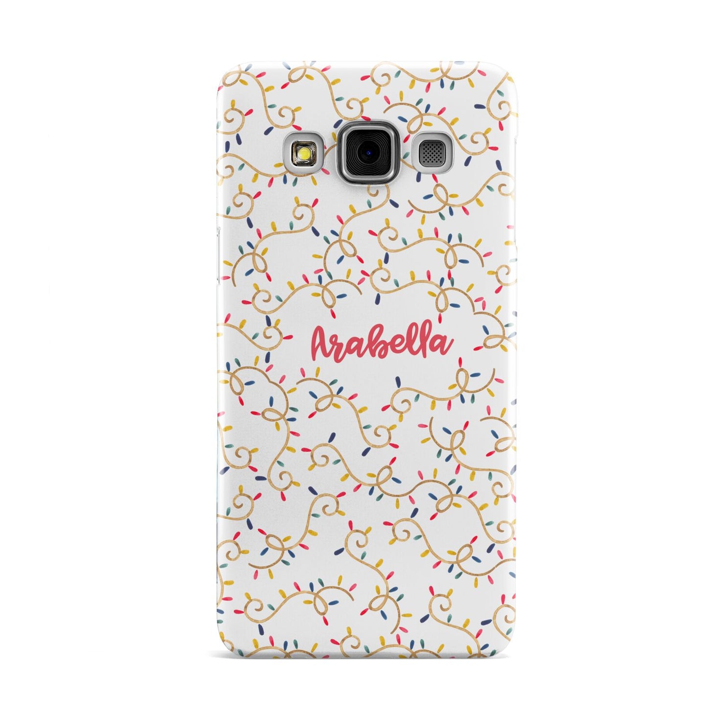 Christmas Lights Pattern Custom Samsung Galaxy A3 Case