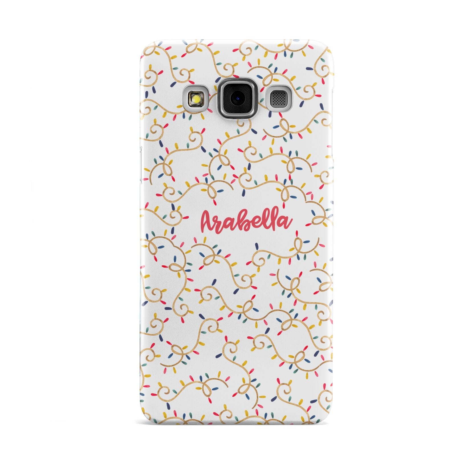 Christmas Lights Pattern Custom Samsung Galaxy A3 Case