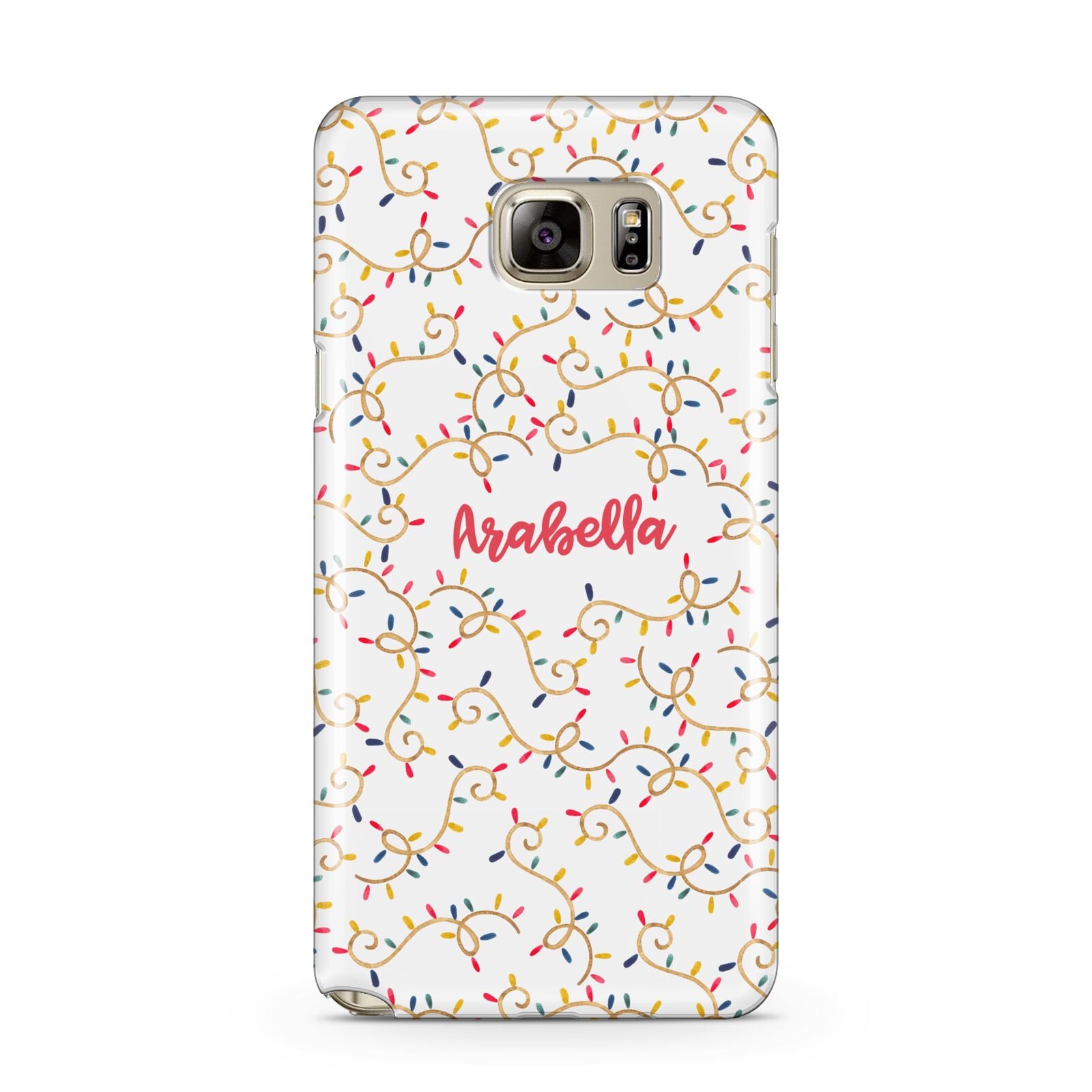 Christmas Lights Pattern Custom Samsung Galaxy Note 5 Case