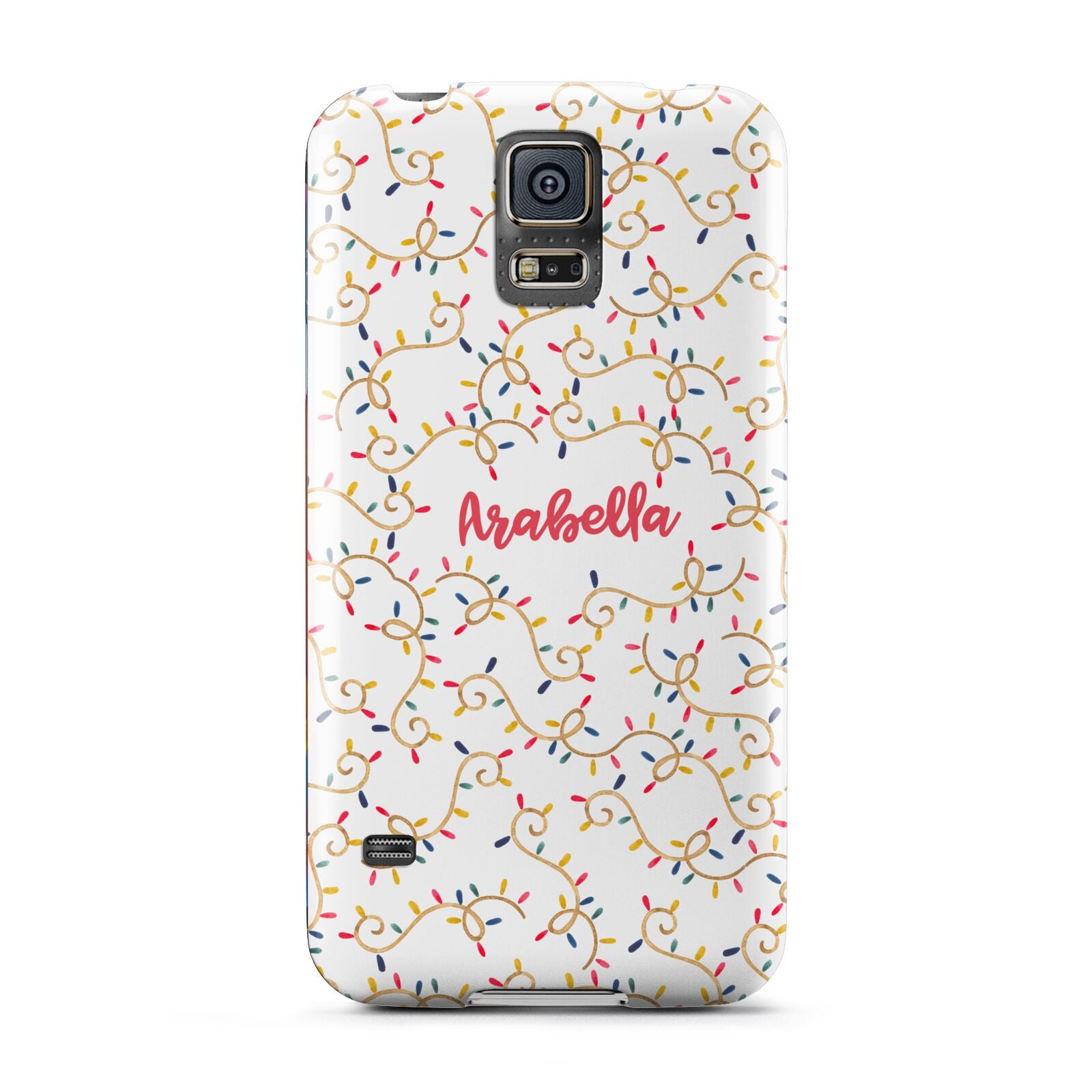 Christmas Lights Pattern Custom Samsung Galaxy S5 Case