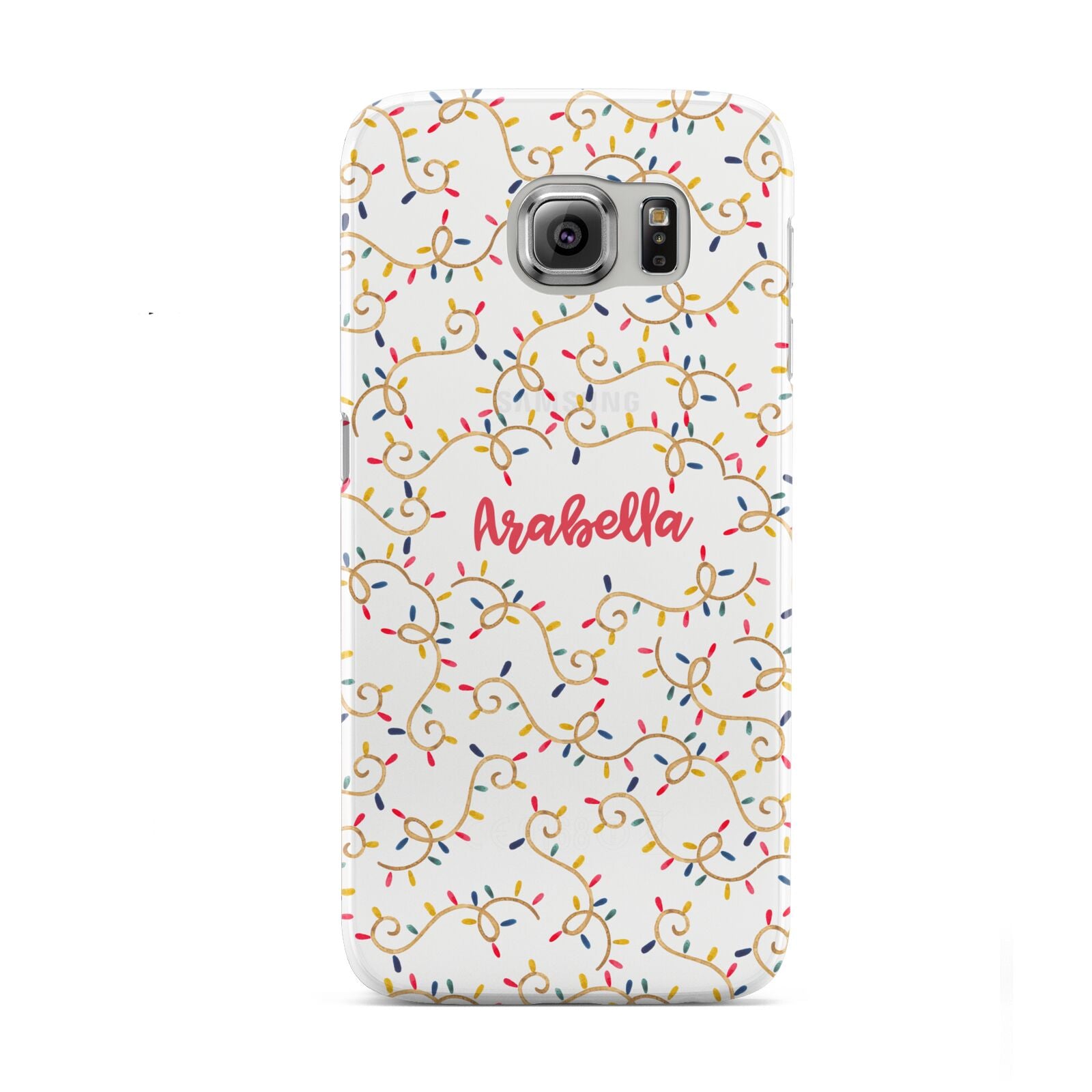 Christmas Lights Pattern Custom Samsung Galaxy S6 Case