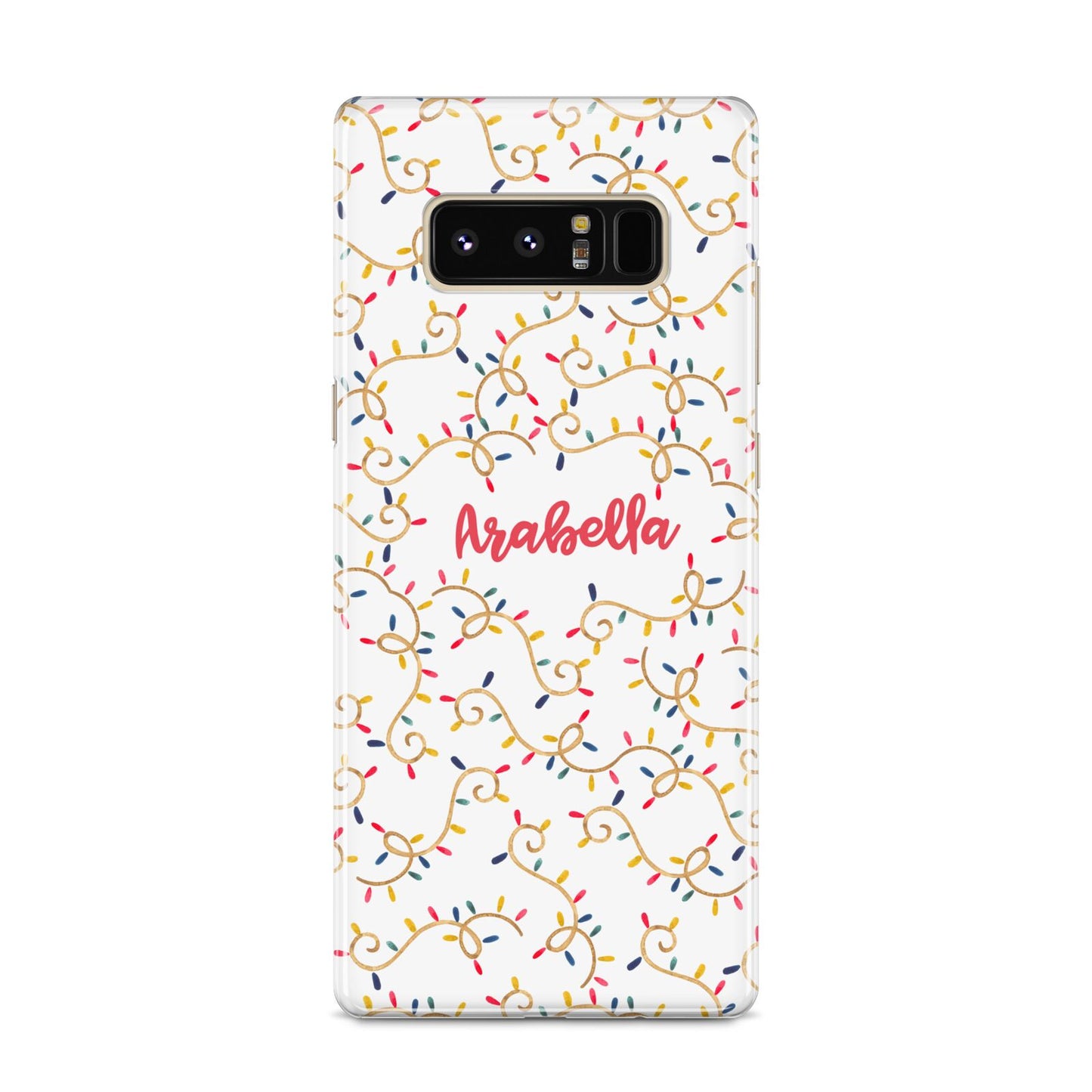 Christmas Lights Pattern Custom Samsung Galaxy S8 Case