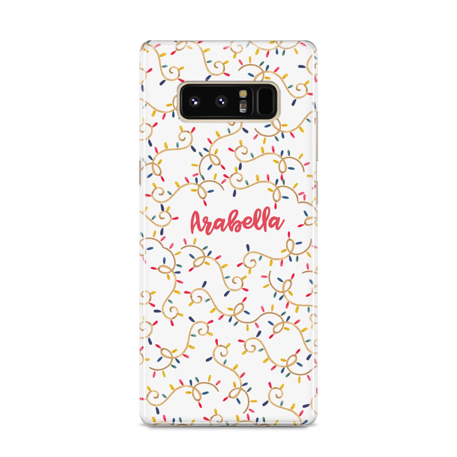 Christmas Lights Pattern Custom Samsung Galaxy S8 Case