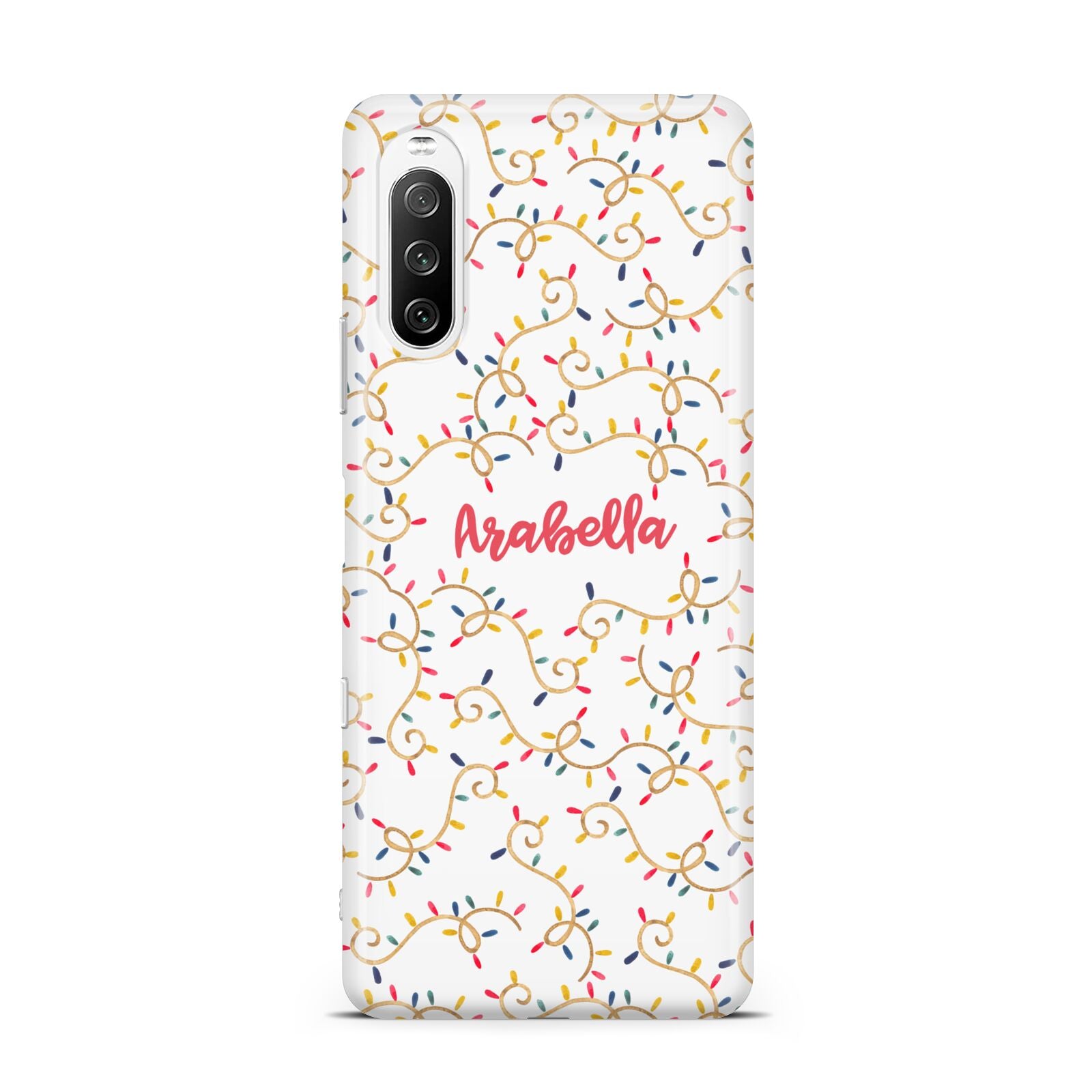 Christmas Lights Pattern Custom Sony Xperia 10 III Case