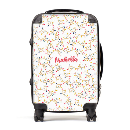 Christmas Lights Pattern Custom Suitcase