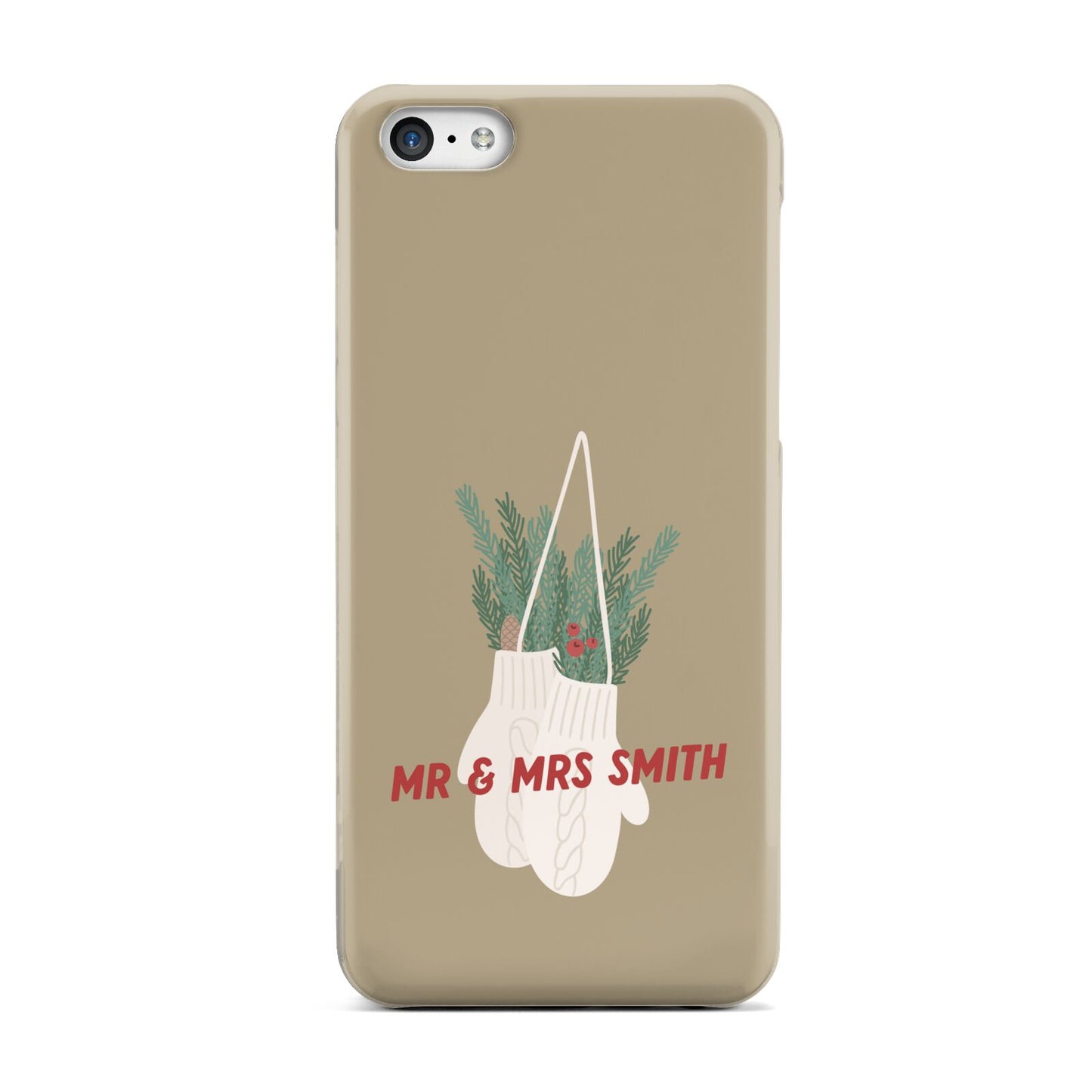 Christmas Mittens Pattern Apple iPhone 5c Case