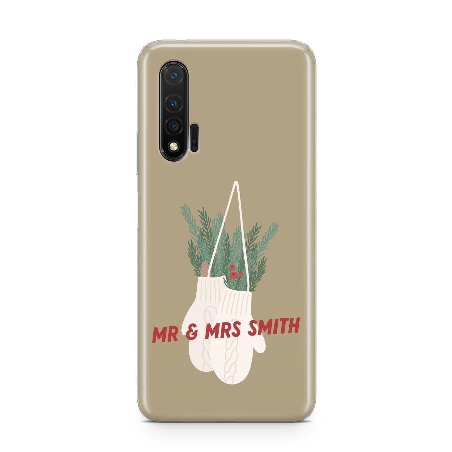 Christmas Mittens Pattern Huawei Nova 6 Phone Case