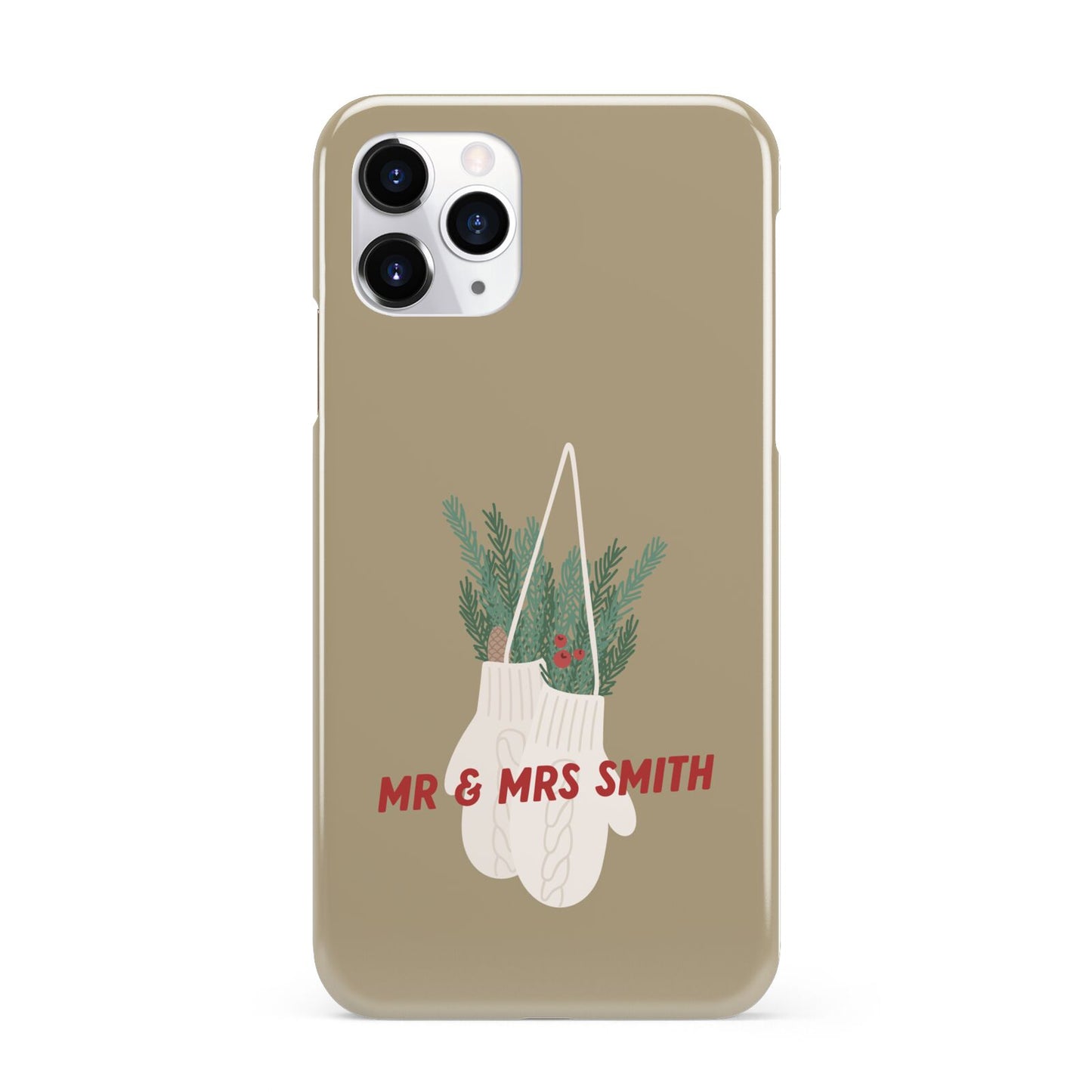 Christmas Mittens Pattern iPhone 11 Pro 3D Snap Case