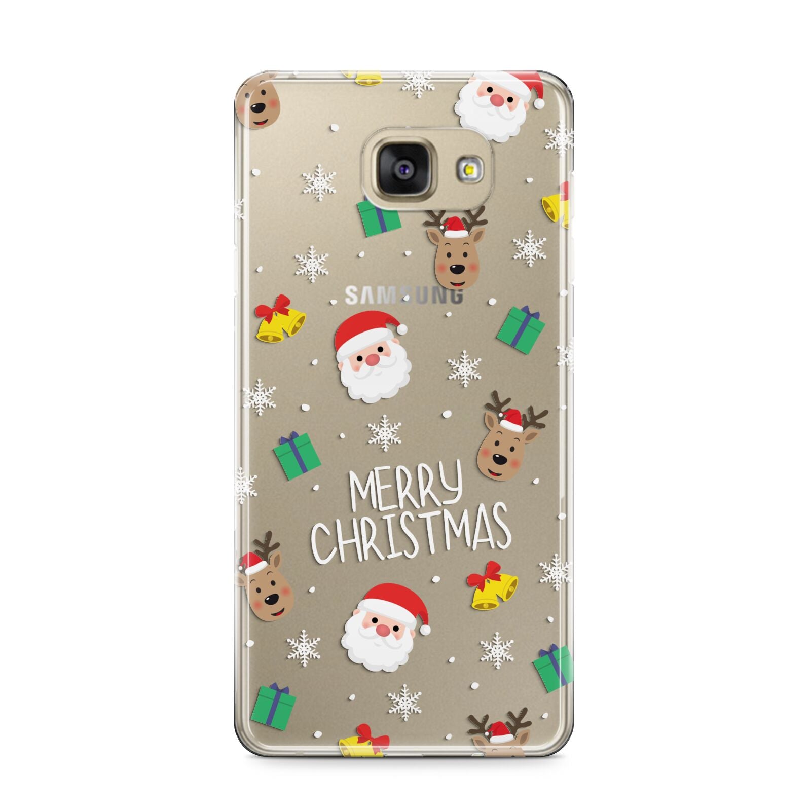 Christmas Pattern Samsung Galaxy A9 2016 Case on gold phone