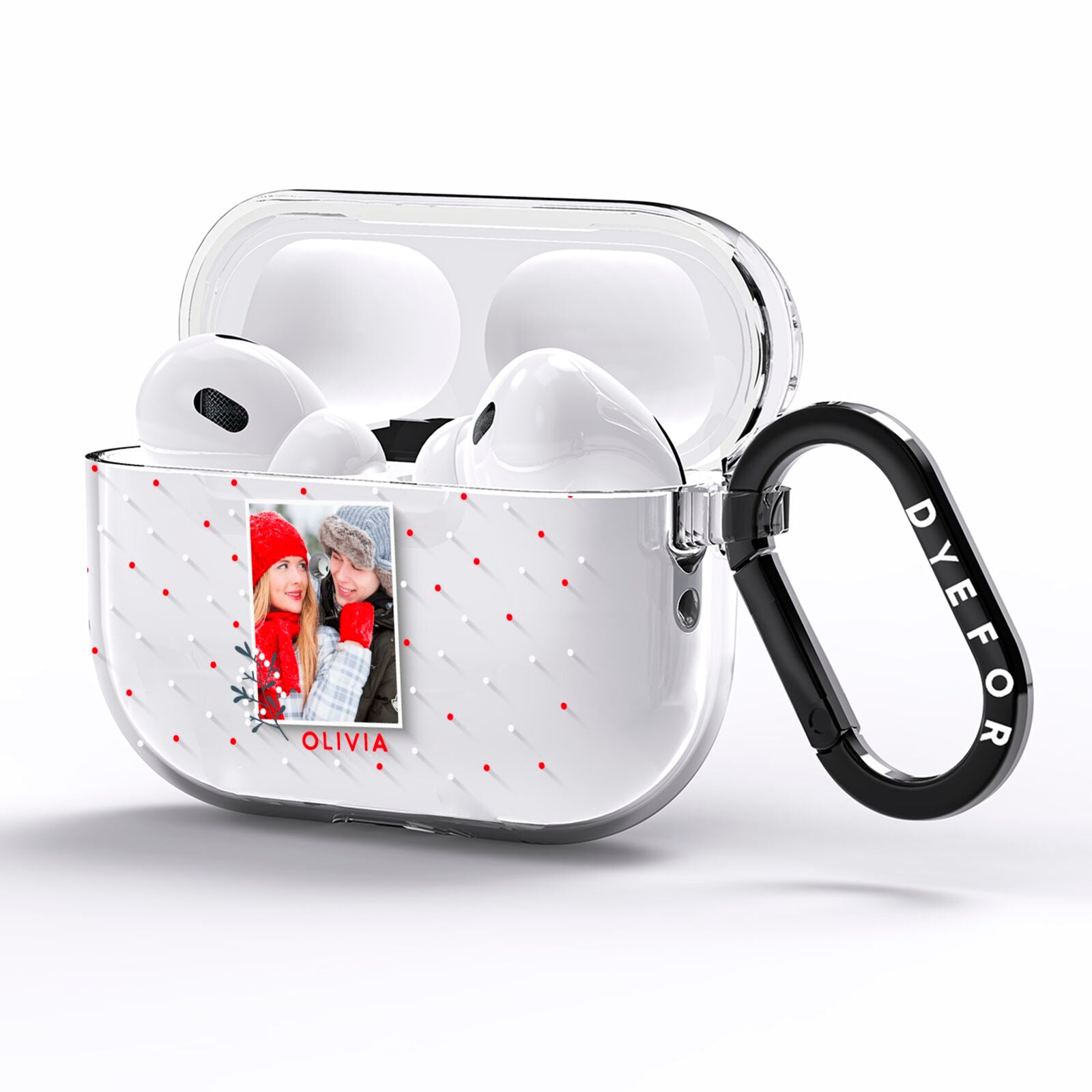 Christmas Personalised Photo AirPods Pro Clear Case Side Image