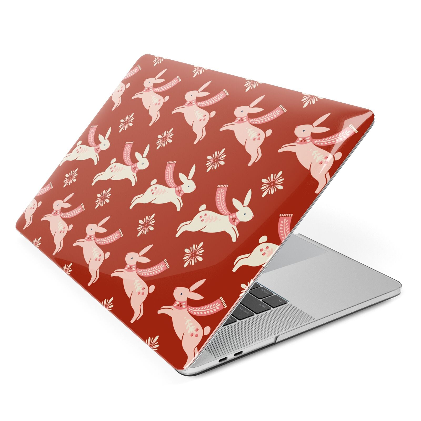 Christmas Rabbit Apple MacBook Case Side View