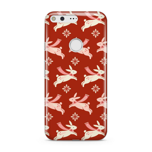 Christmas Rabbit Google Pixel Case