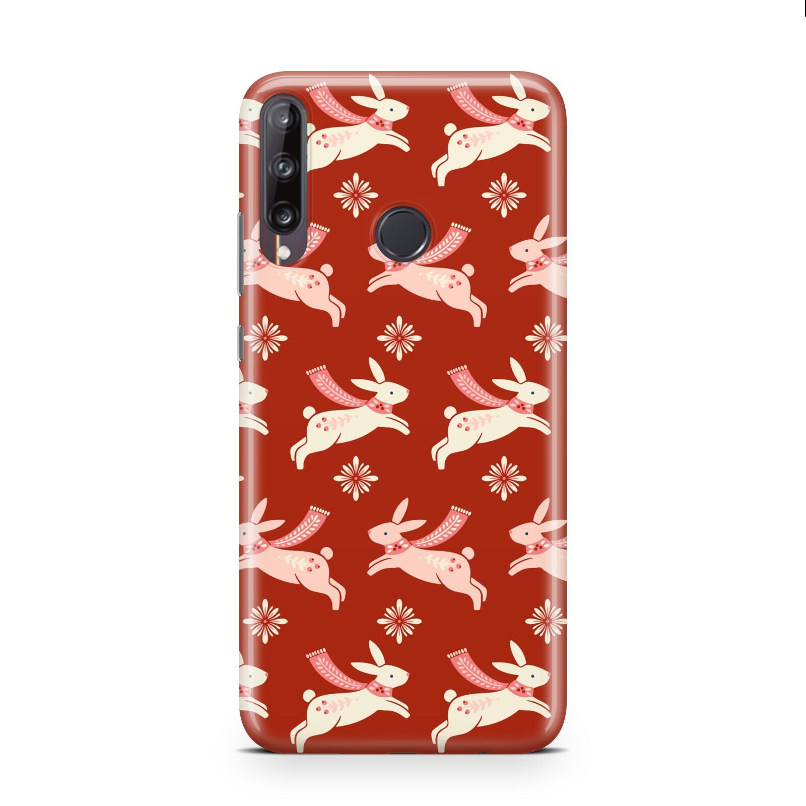 Christmas Rabbit Huawei P40 Lite E Phone Case