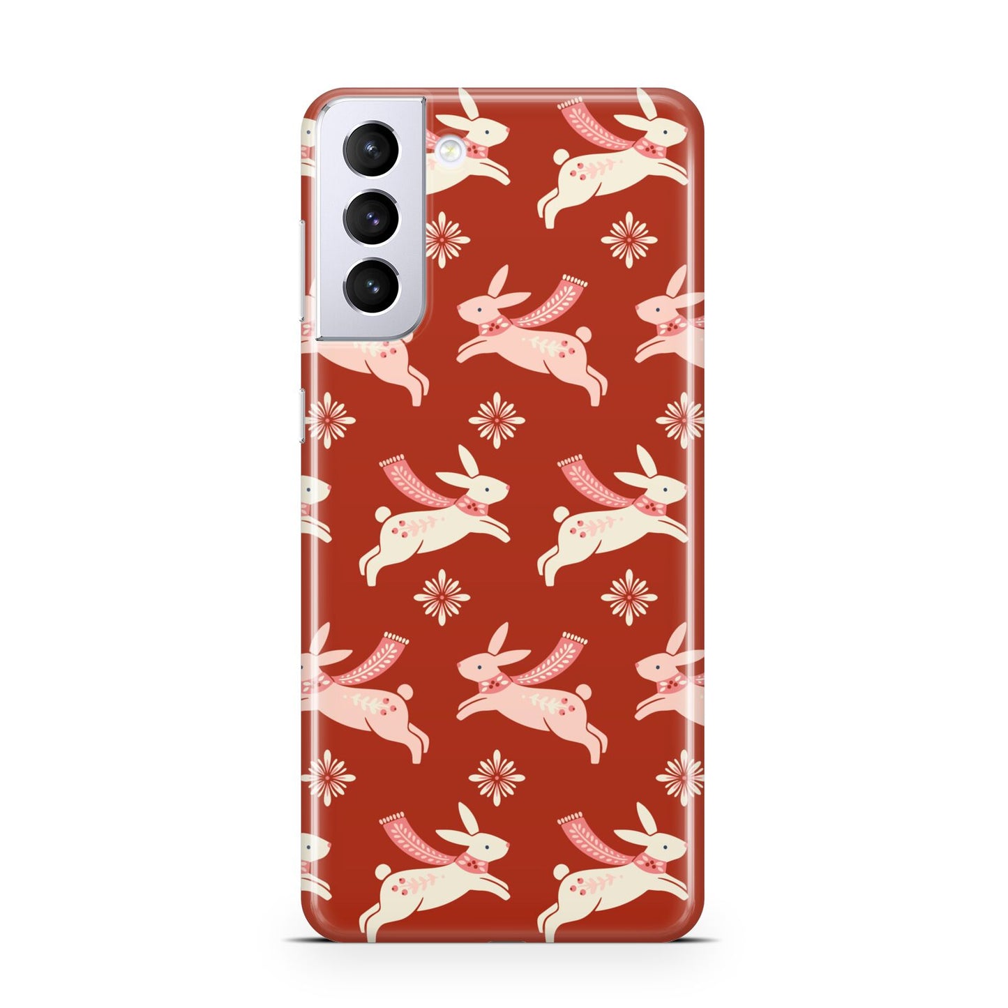 Christmas Rabbit Samsung S21 Plus Case