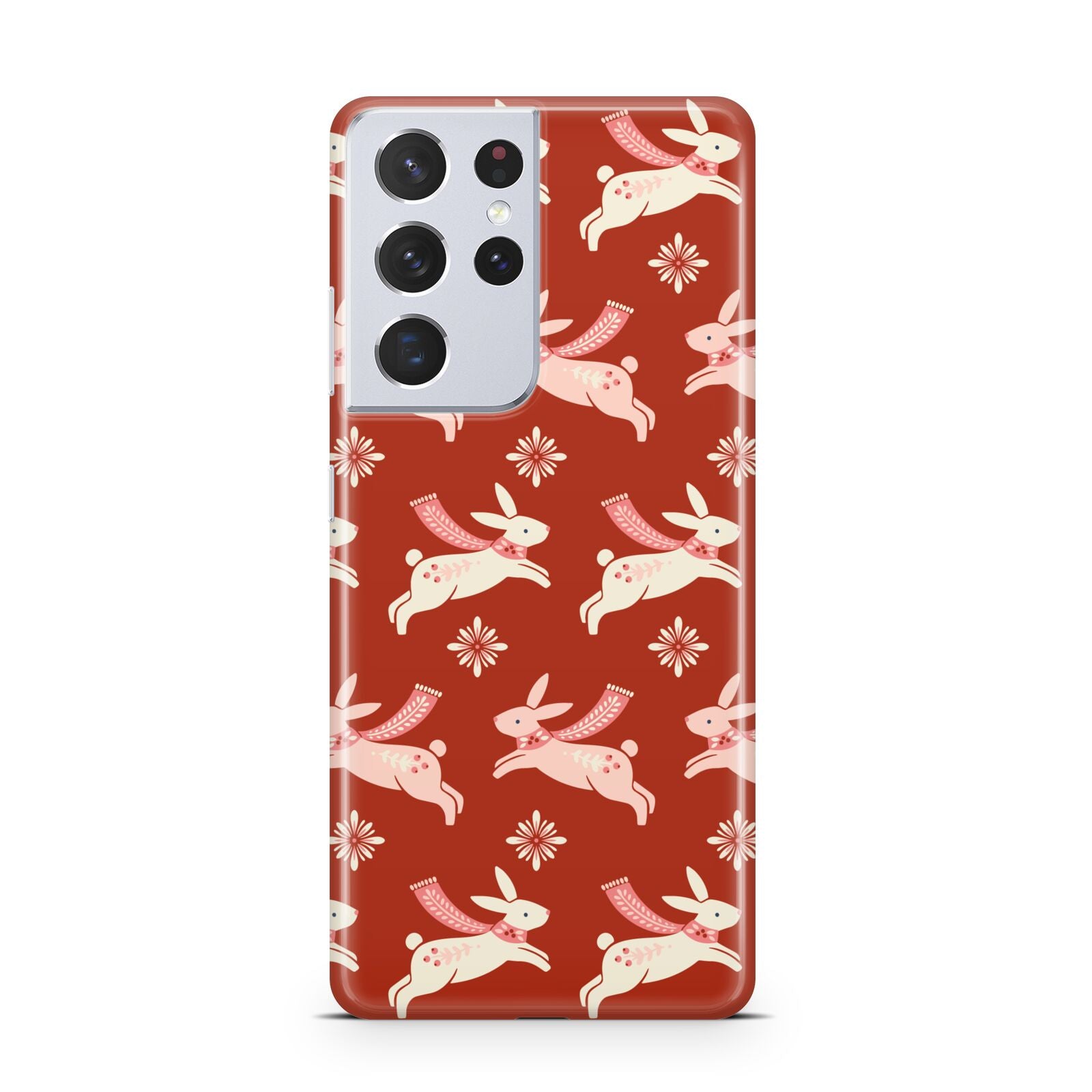 Christmas Rabbit Samsung S21 Ultra Case