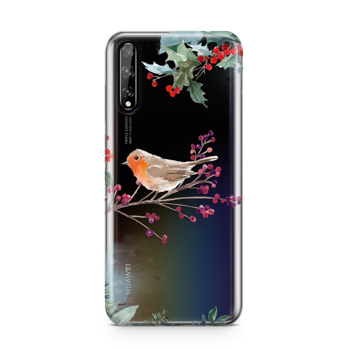 Christmas Robin Floral Huawei Enjoy 10s Phone Case